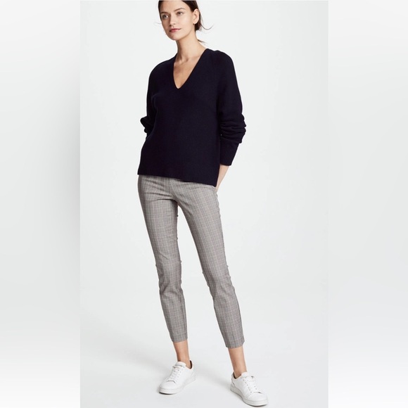 Rag & Bone Simone Skinny Pant in Ivory Black Multi Glen Plaid sz 6 - Picture 3 of 14